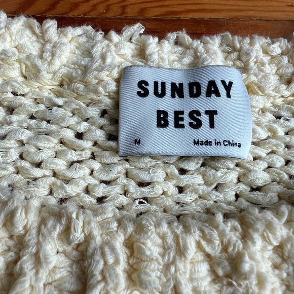 Pastel yellow Sunday Best Aritzia knit sweater - Picture 2 of 5